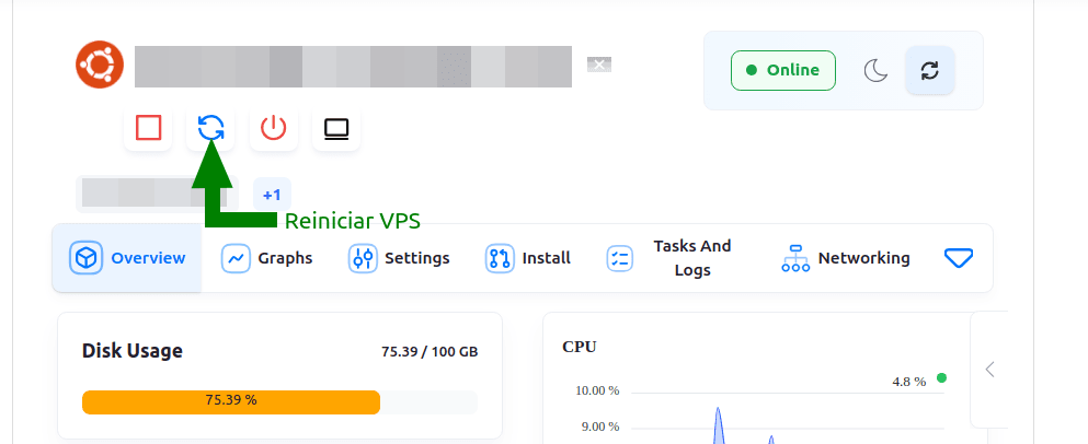 Reinciiar VPS